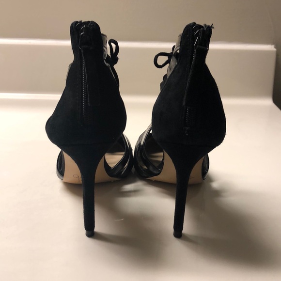 💜💜SOLD💜💜 Zara black suede cut out pumps - Picture 4 of 6